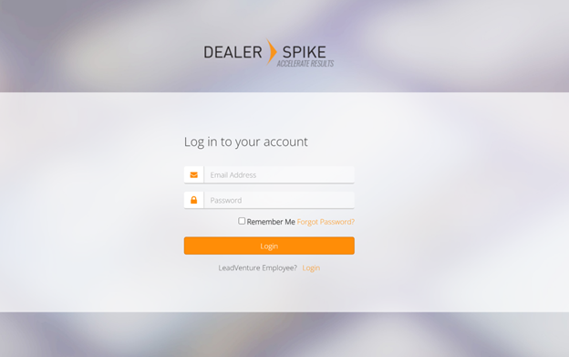 The page the dealer will see when they login , where they enter login credentials https://dealerspike-cms.com